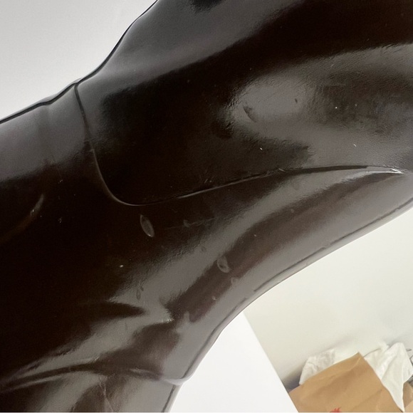 Hunter Women's Original Tall Gloss Rain Boots brown - Picture 4 of 16